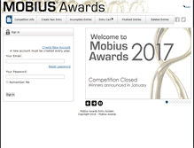 Tablet Screenshot of entry.mobiusawards.com